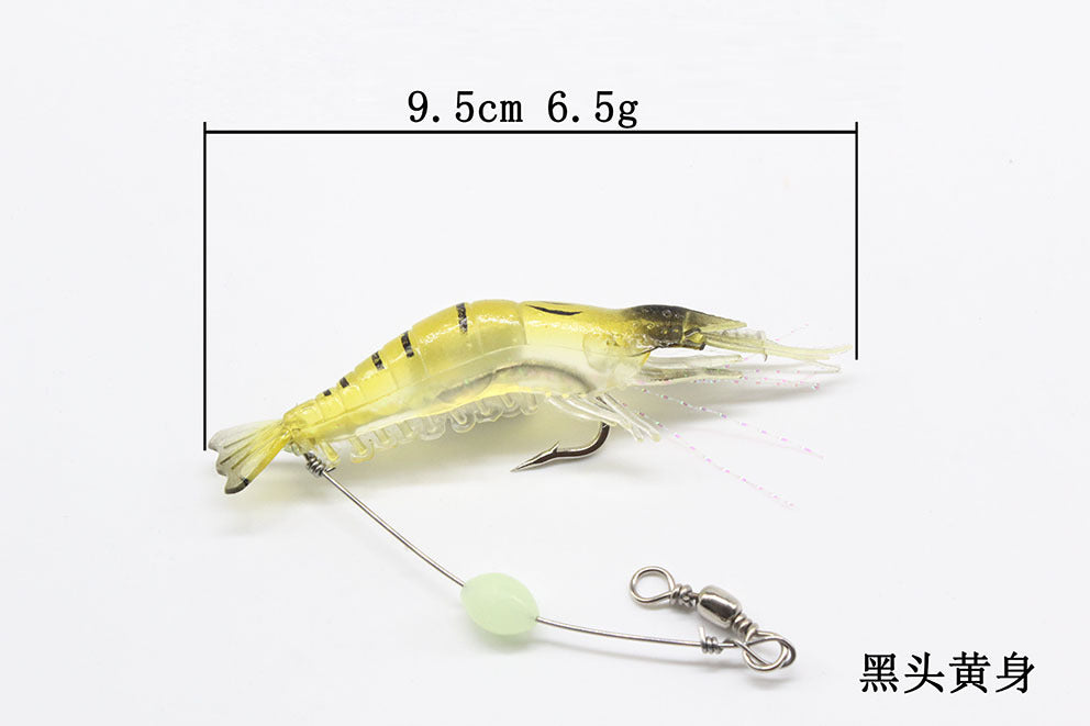 Leurre artificiel crevette avec hameçon 9 cm/6 g