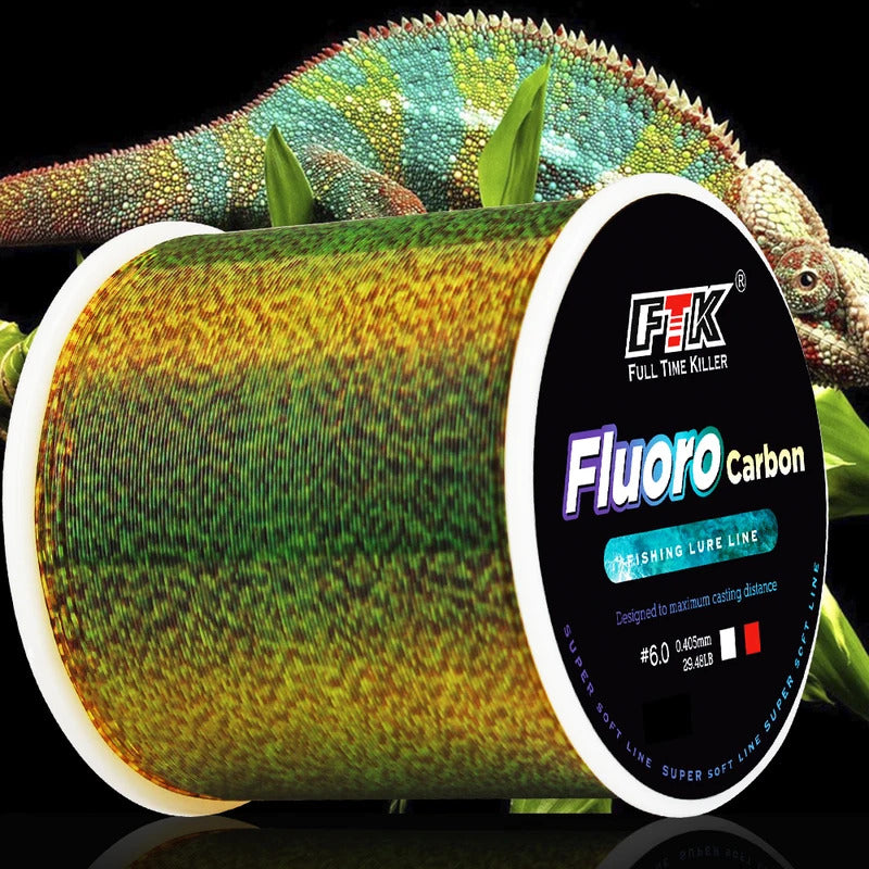 FTK 300/500m Invisible Fluorocarbon Coating Fishing Leader Line