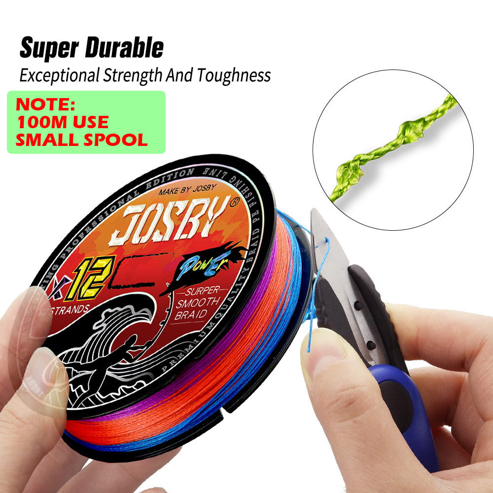 JOSBY 12 Strands Braid PE Fishing Line