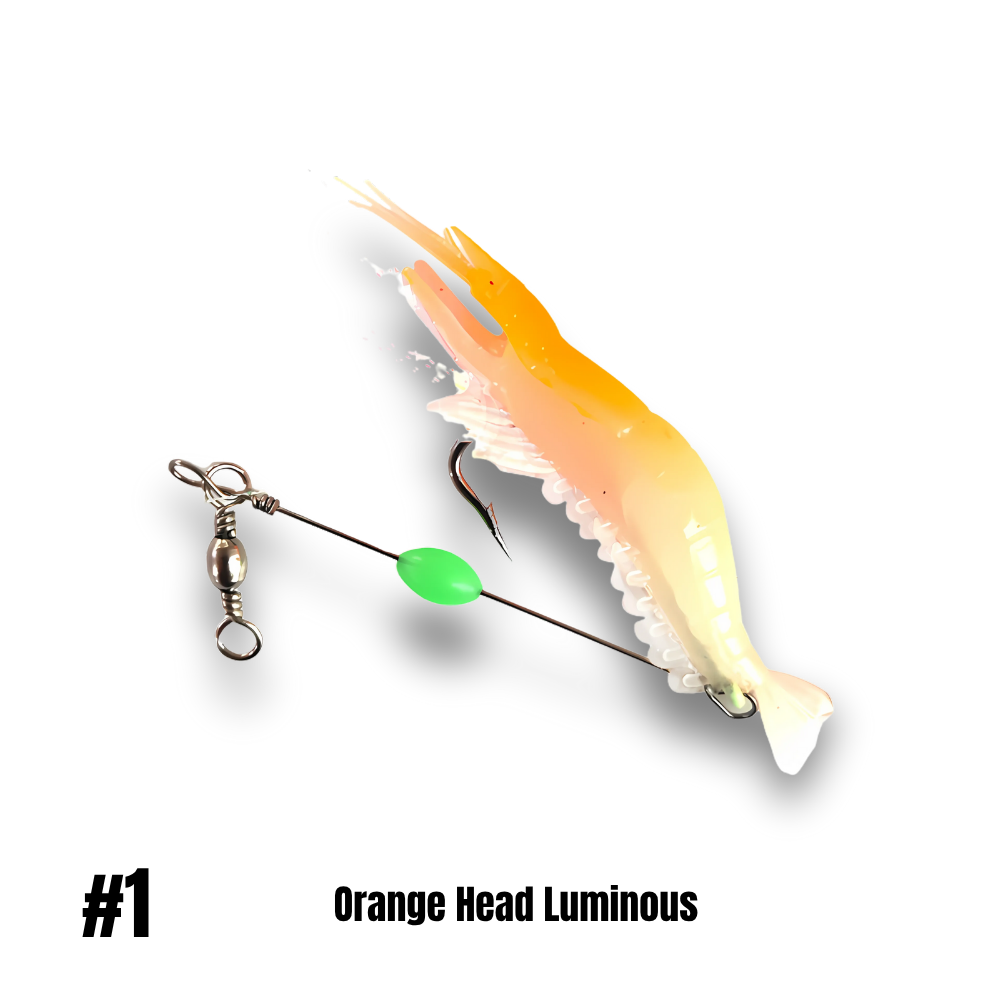 Leurre artificiel crevette avec hameçon 9 cm/6 g