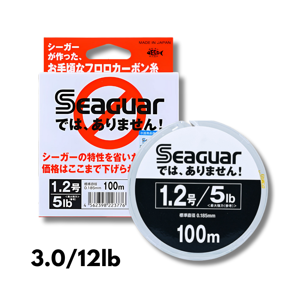 Japan SEAQUAR Fluorocarbon Fishing Lure Line 100m
