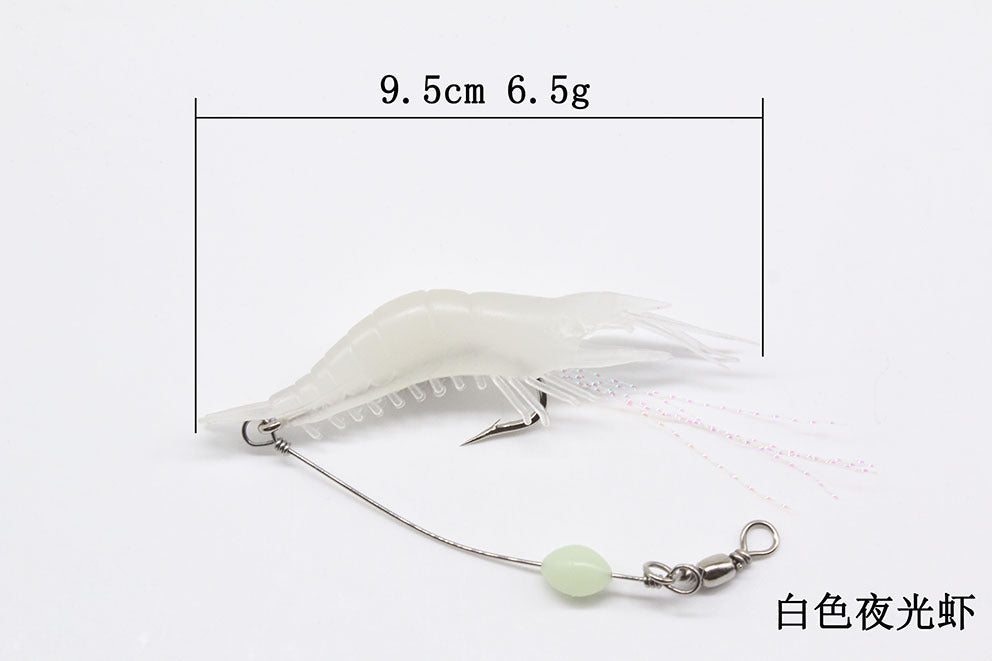 Leurre artificiel crevette avec hameçon 9 cm/6 g