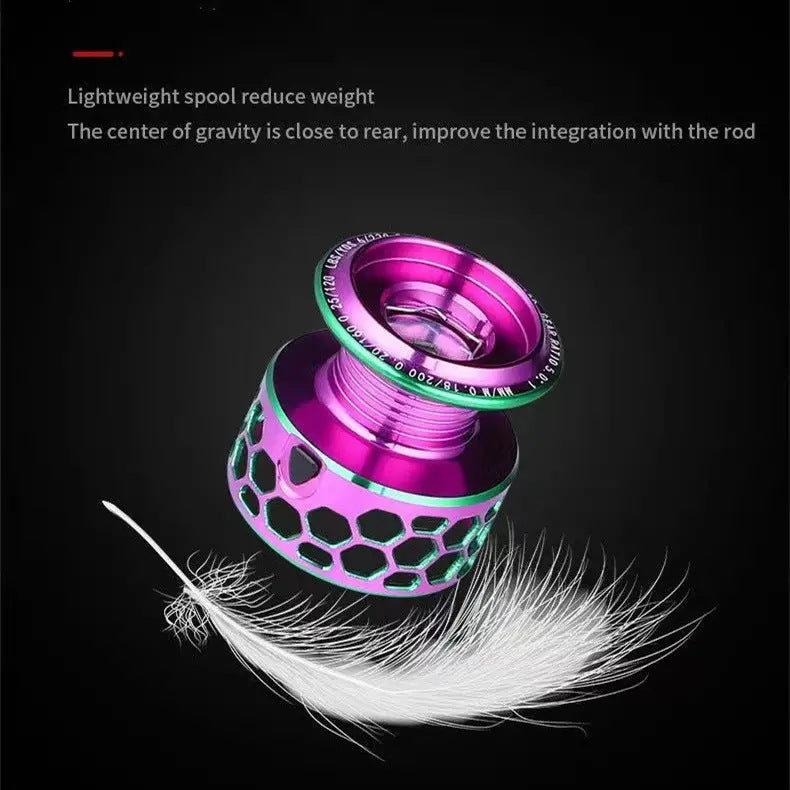 Colorful Metal Spinning Reel 1000-6000 Long Casting Fishing Reel Gapless Black Fishing Reel 5.0 High Speed