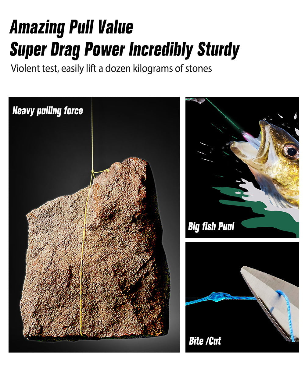 JOSBY 12 Strands Braid PE Fishing Line