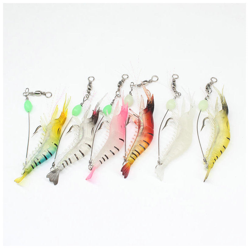 Leurre artificiel crevette avec hameçon 9 cm/6 g