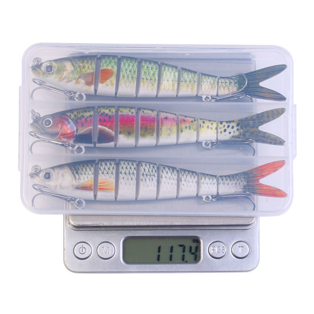 HENG JIA Multi-section Fish Lure - 3PCS PACK 13.7CM