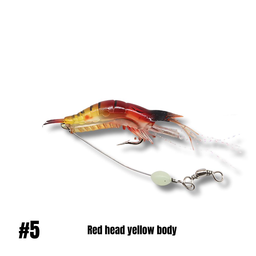 Leurre artificiel crevette avec hameçon 9 cm/6 g