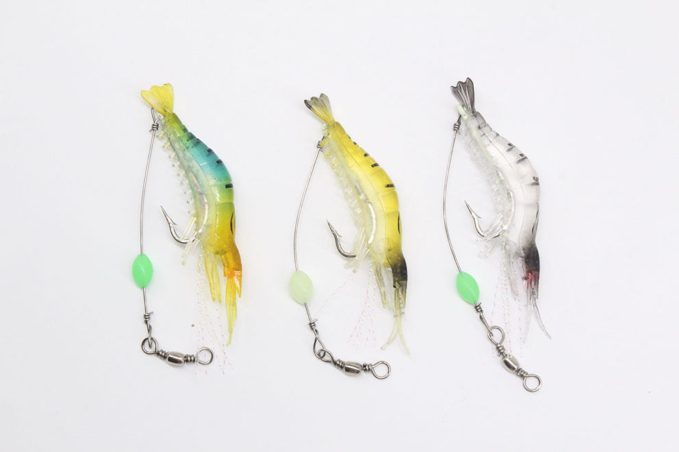 Leurre artificiel crevette avec hameçon 9 cm/6 g