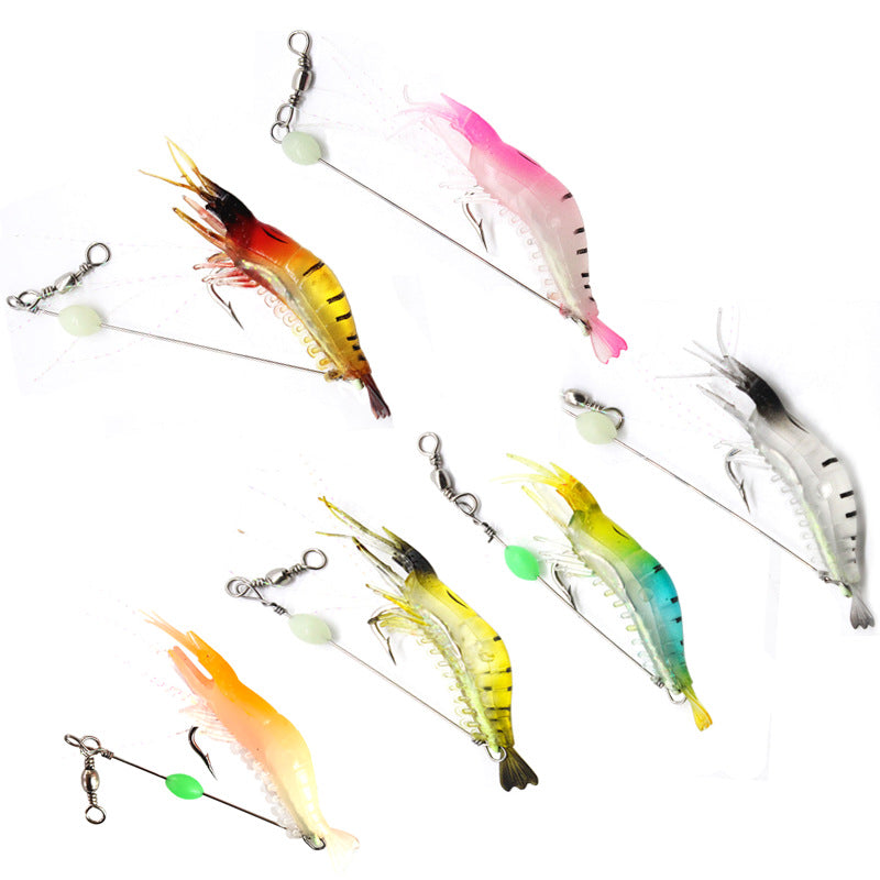 Leurre artificiel crevette avec hameçon 9 cm/6 g 
