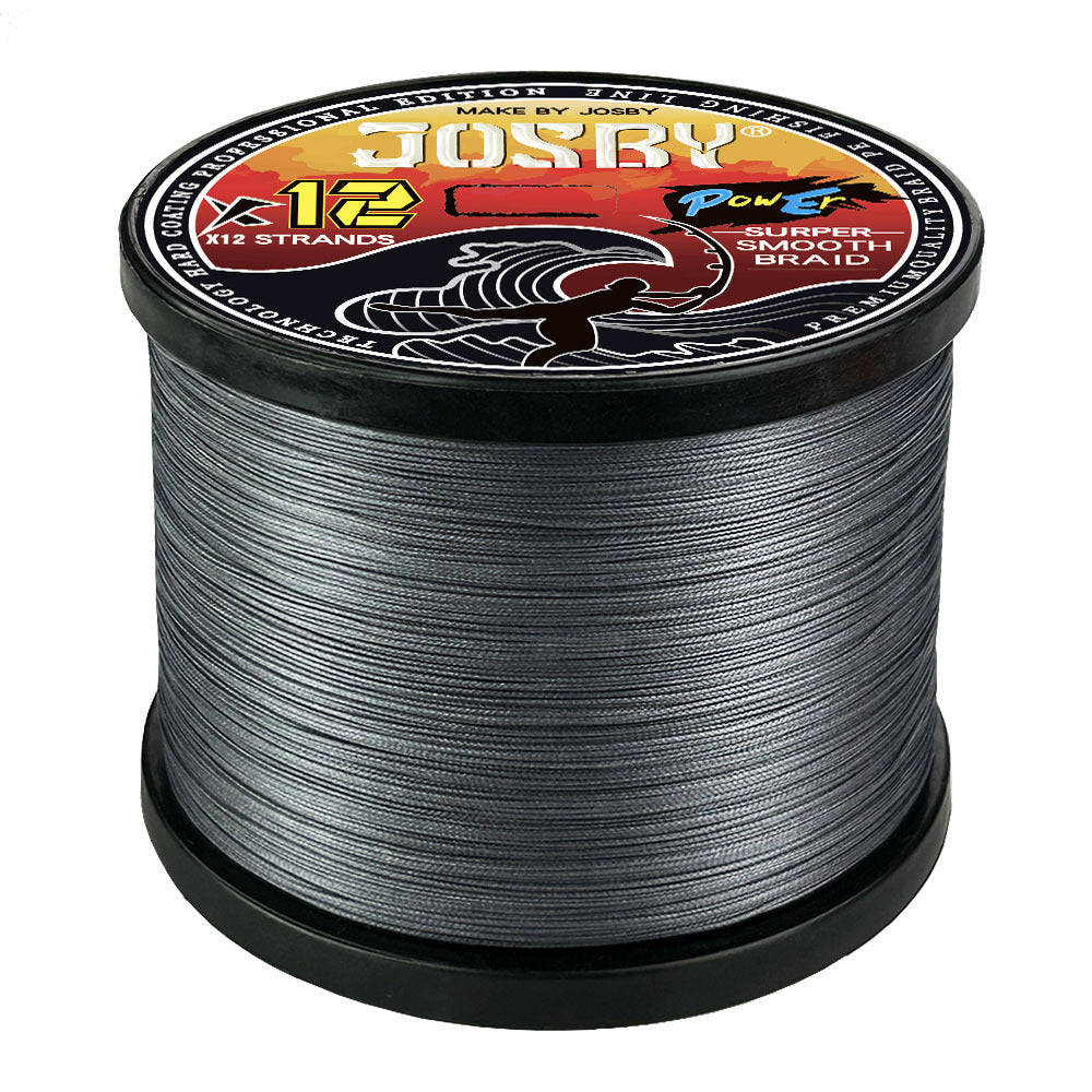Ligne de pêche tressée PE JOSBY 12 brins
