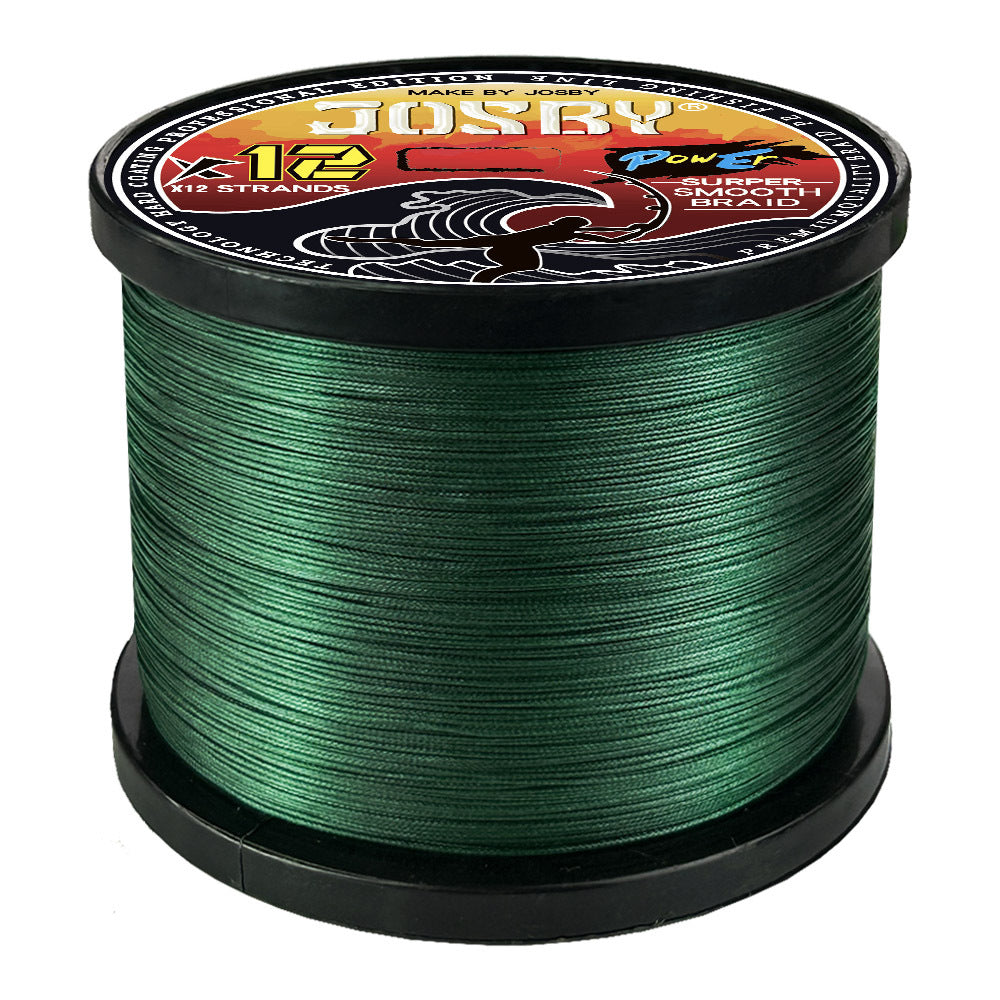 Ligne de pêche tressée PE JOSBY 12 brins