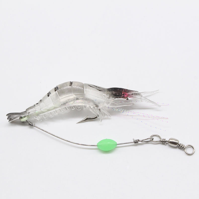 Leurre artificiel crevette avec hameçon 9 cm/6 g 