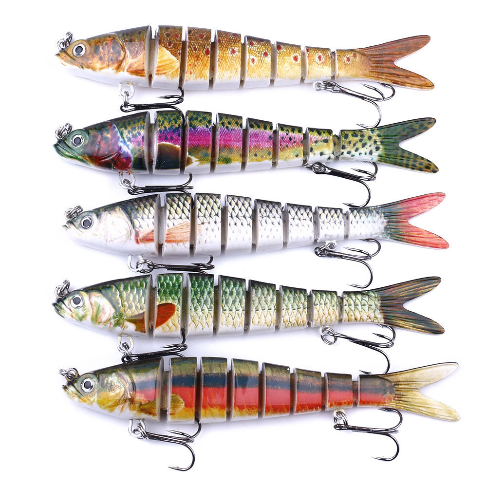 Leurre de pêche multi-sections HENG JIA - PACK DE 3 PIÈCES 13,7 CM 