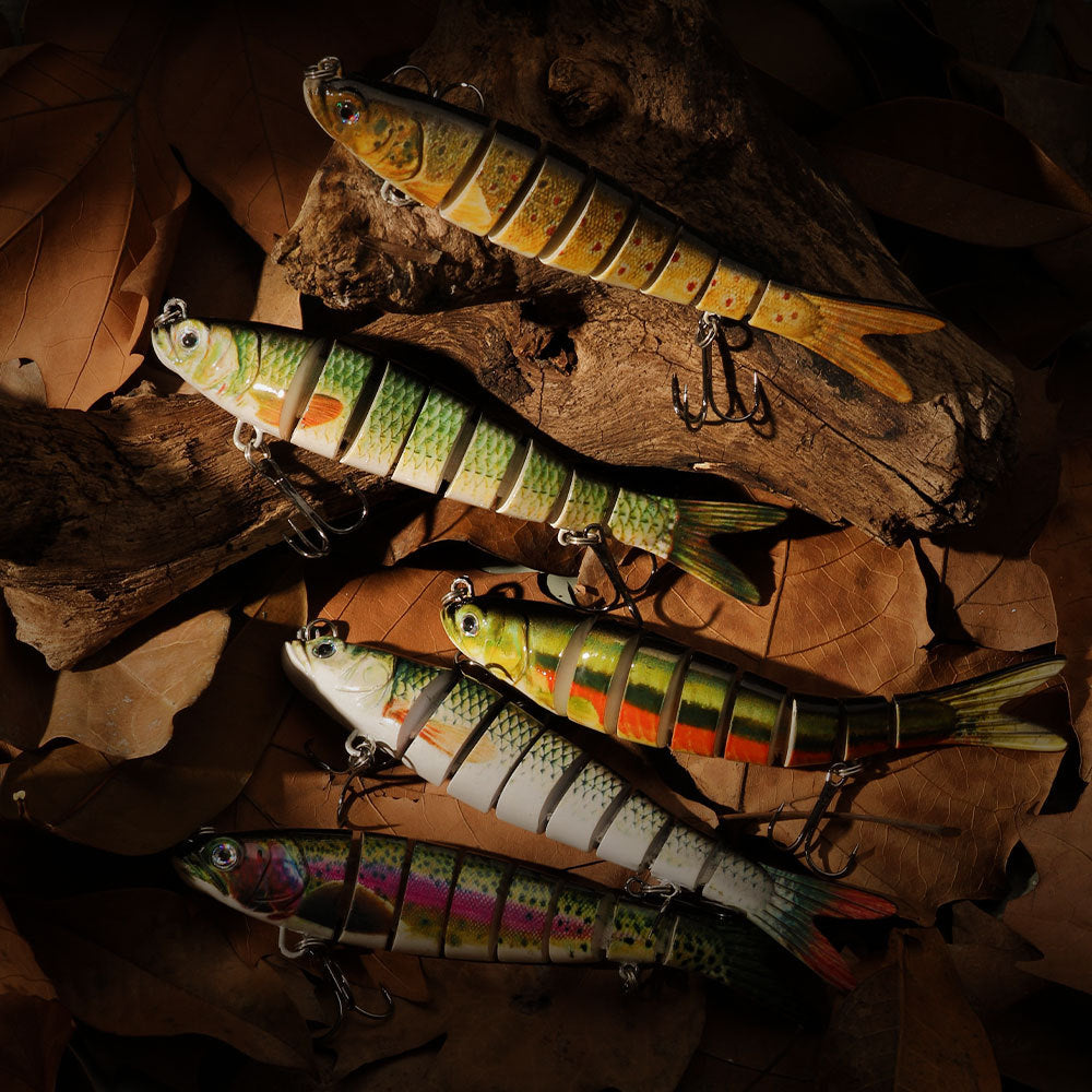 Leurre de pêche multi-sections HENG JIA - PACK DE 3 PIÈCES 13,7 CM 