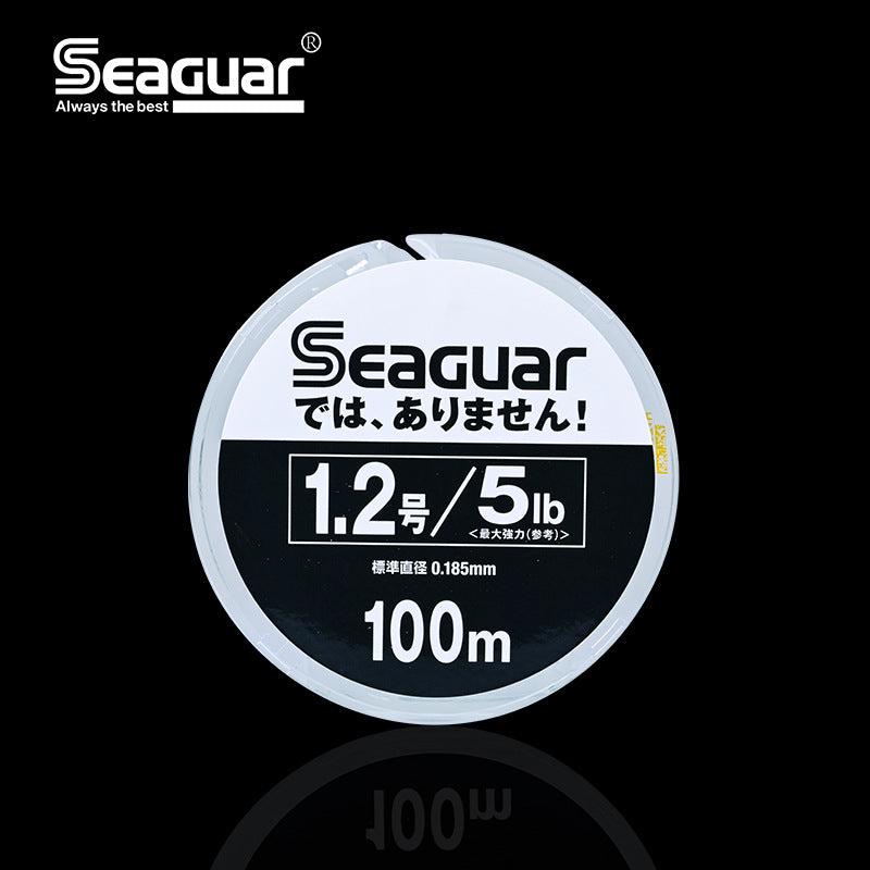 Ligne de pêche au fluorocarbone SEAQUAR du Japon, 100 m 