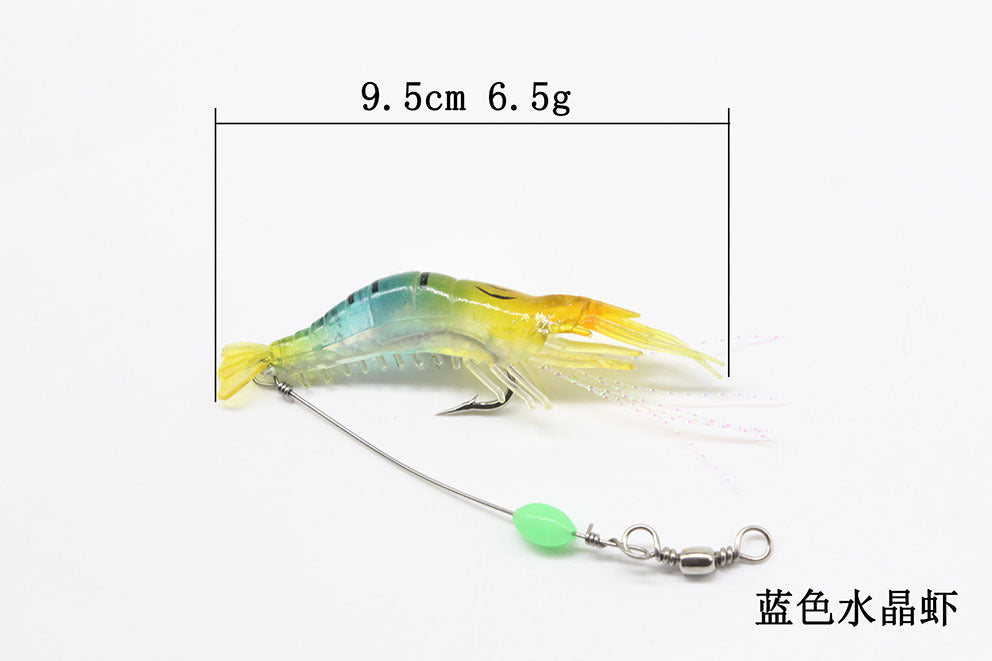 Leurre artificiel crevette avec hameçon 9 cm/6 g 