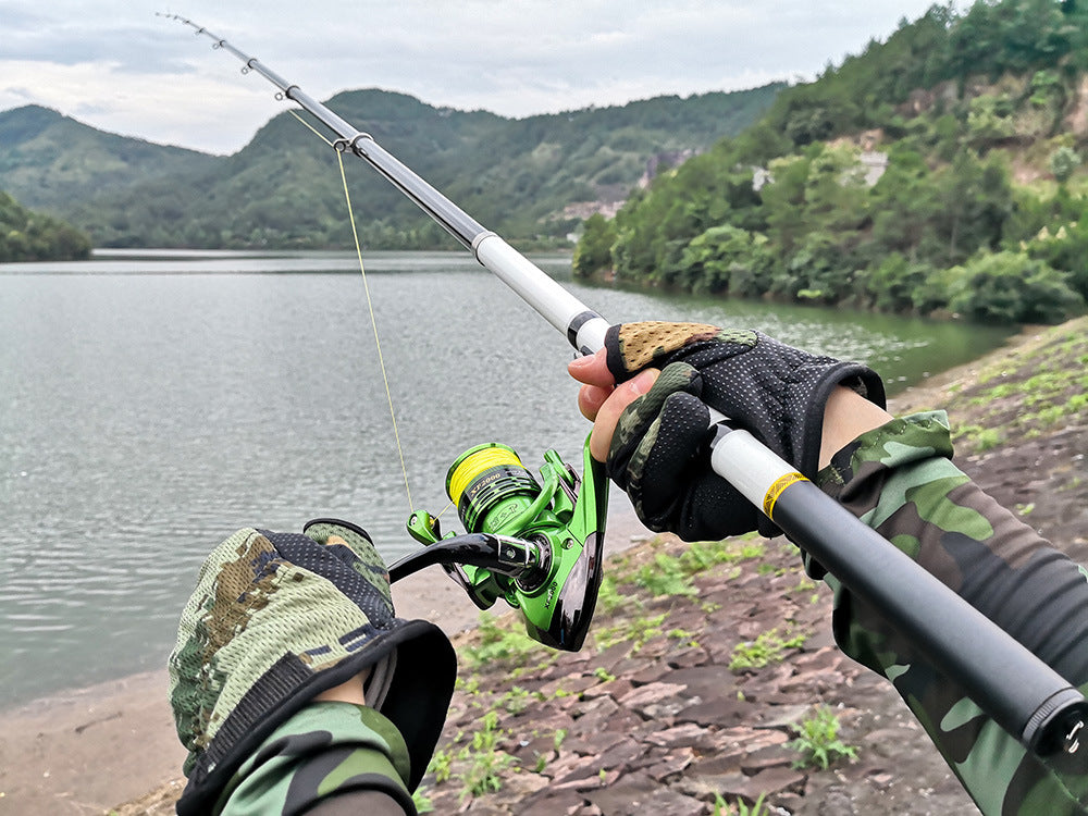Canne à pêche et moulinet à lancer ultra-légers et portables en fibre de carbone JOSBY 