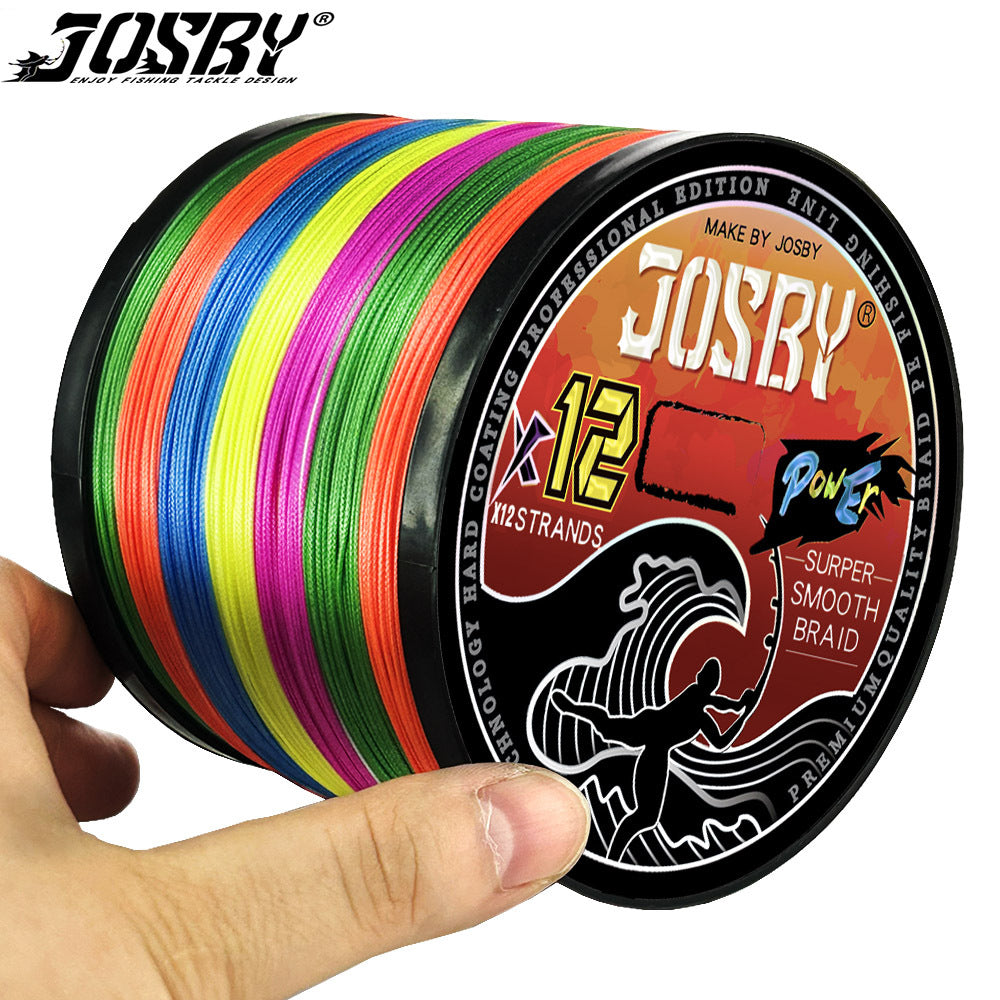 Ligne de pêche tressée PE JOSBY 12 brins