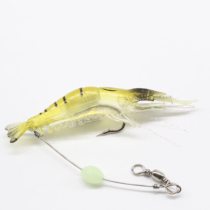 Leurre artificiel crevette avec hameçon 9 cm/6 g 