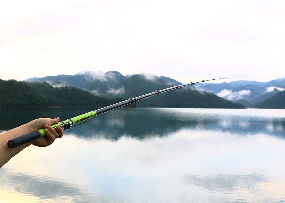 Canne à pêche et moulinet à lancer ultra-légers et portables en fibre de carbone JOSBY 