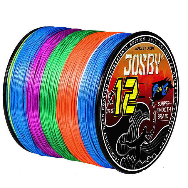 Ligne de pêche tressée PE JOSBY 12 brins