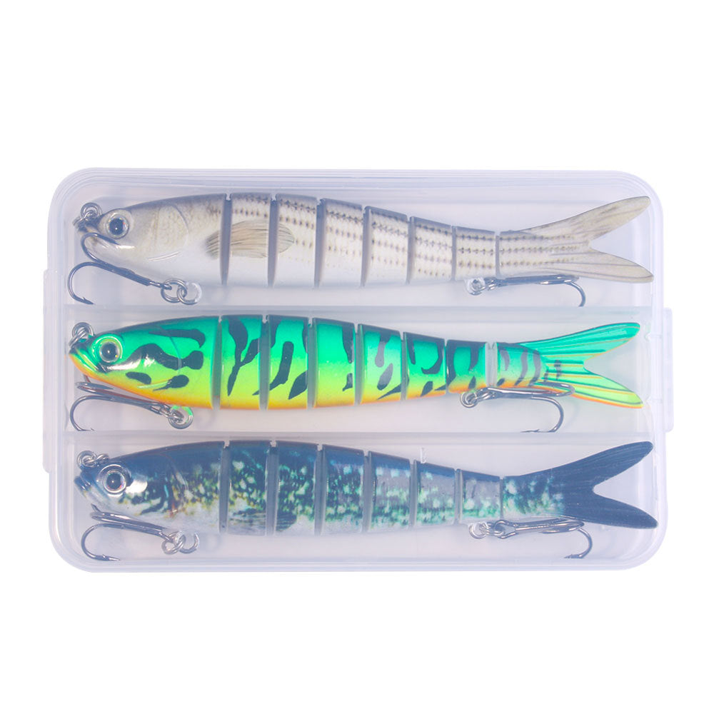 Leurre de pêche multi-sections HENG JIA - PACK DE 3 PIÈCES 13,7 CM 