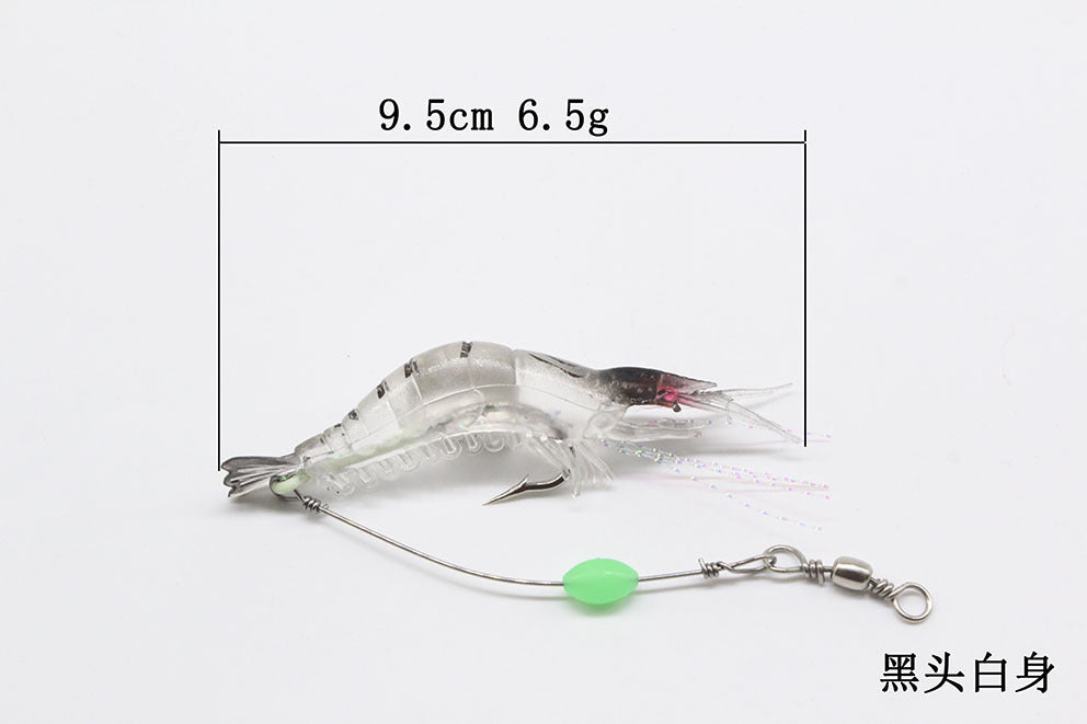 Leurre artificiel crevette avec hameçon 9 cm/6 g 