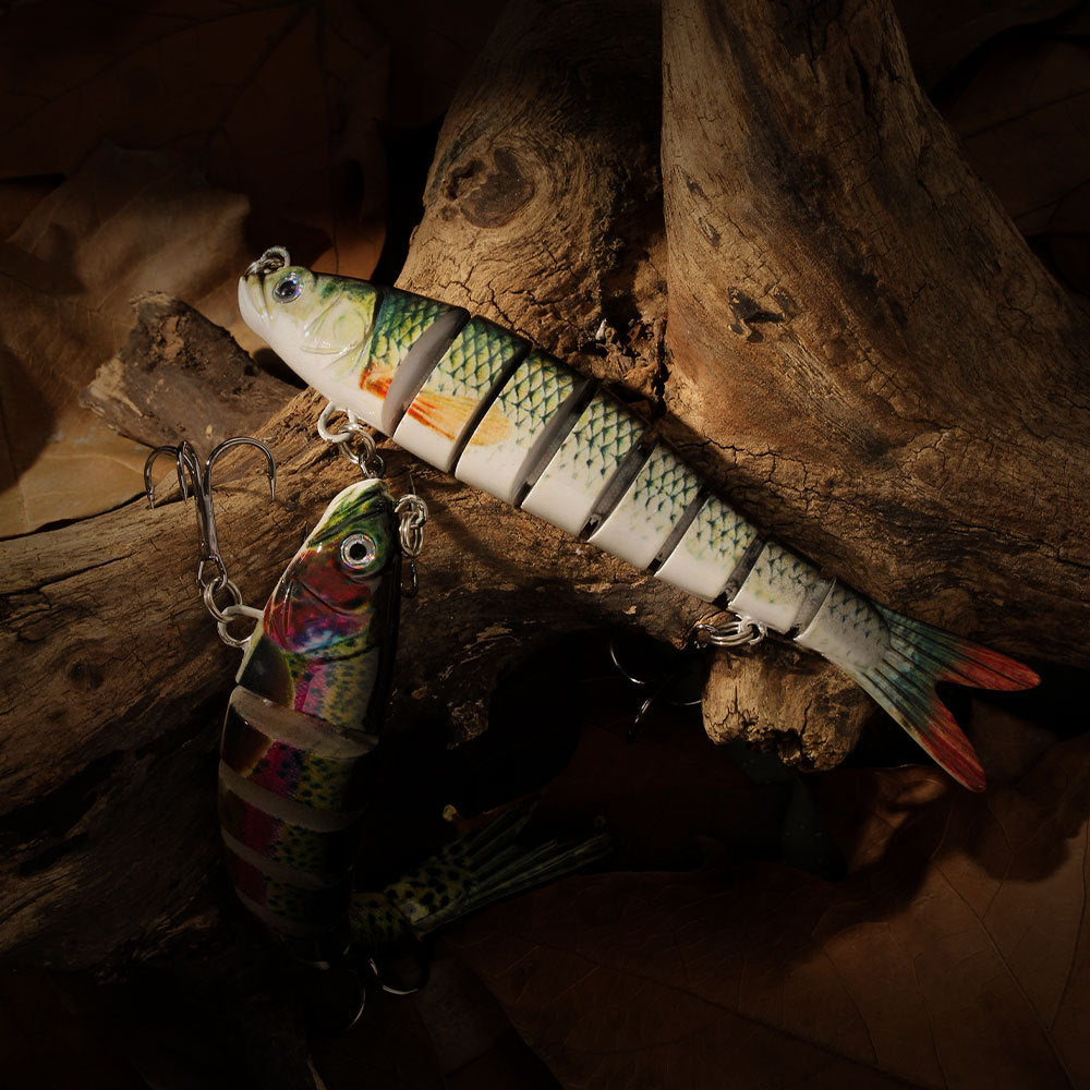 Leurre de pêche multi-sections HENG JIA - PACK DE 3 PIÈCES 13,7 CM 