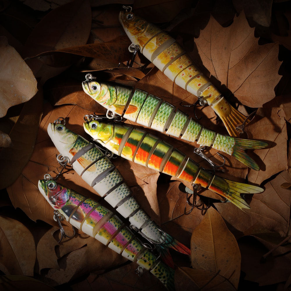 Leurre de pêche multi-sections HENG JIA - PACK DE 3 PIÈCES 13,7 CM 