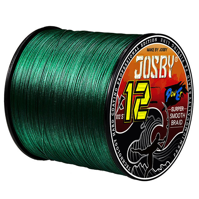 Ligne de pêche tressée PE JOSBY 12 brins