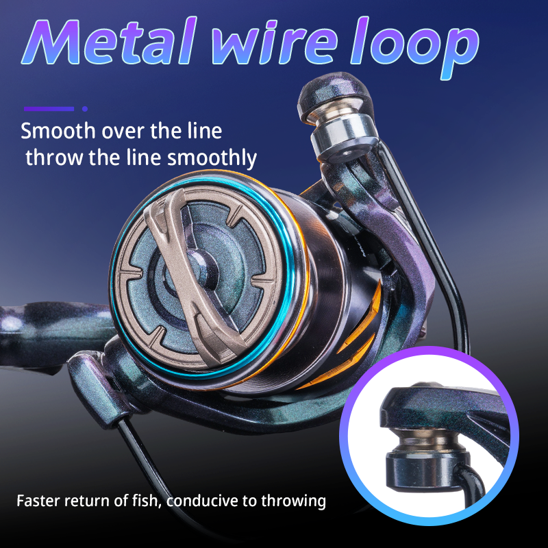 DEUKIO CSR Chameleon Metal Spinning Reel with 16KG Max Drag