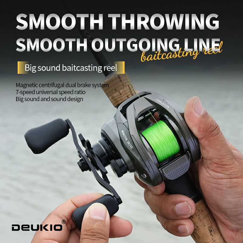 DEUKIO DC PRO Baitcasting Reel with Audible Casting Sound