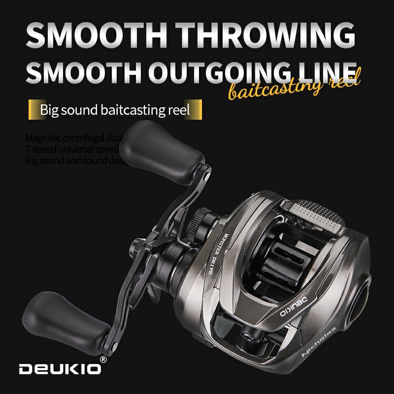 DEUKIO DC PRO Baitcasting Reel with Audible Casting Sound
