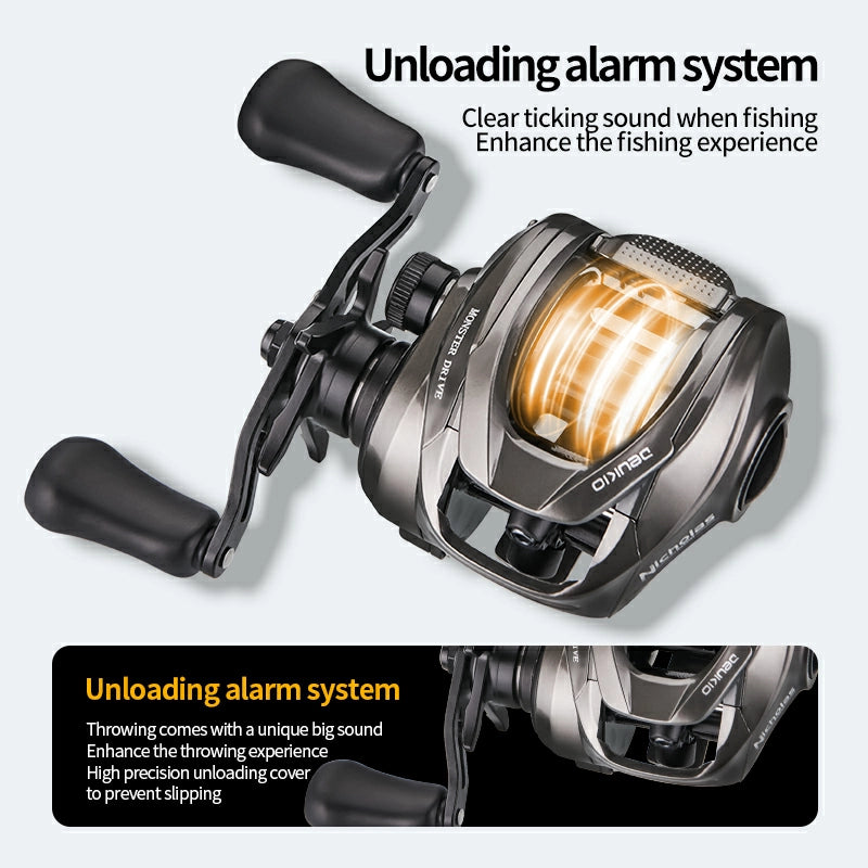 DEUKIO DC PRO Baitcasting Reel with Audible Casting Sound
