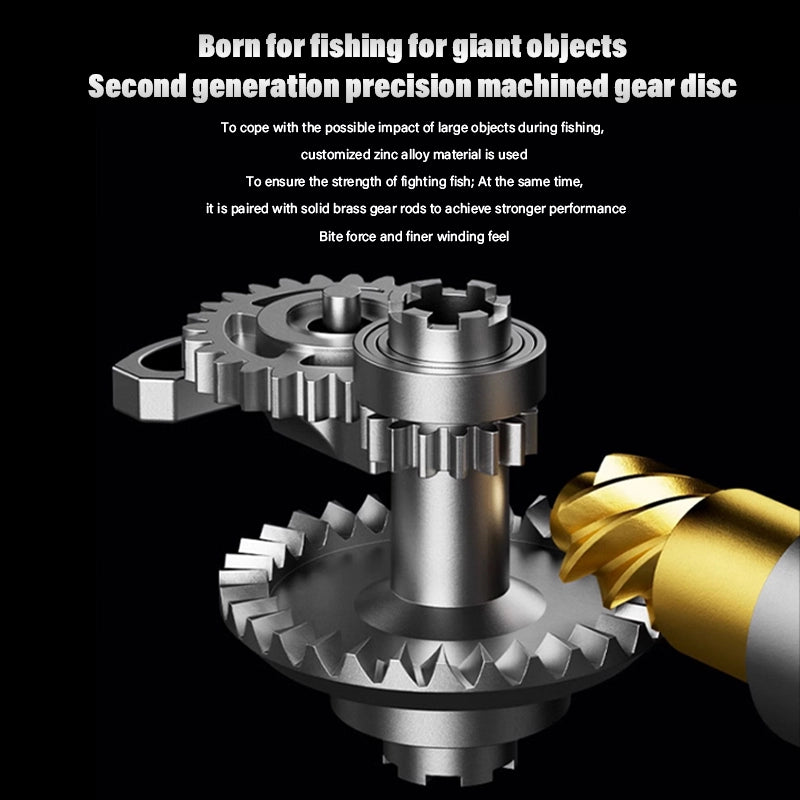 DEUKIO SA Waterproof Spinning Reel featuring a CNC Metal Handle