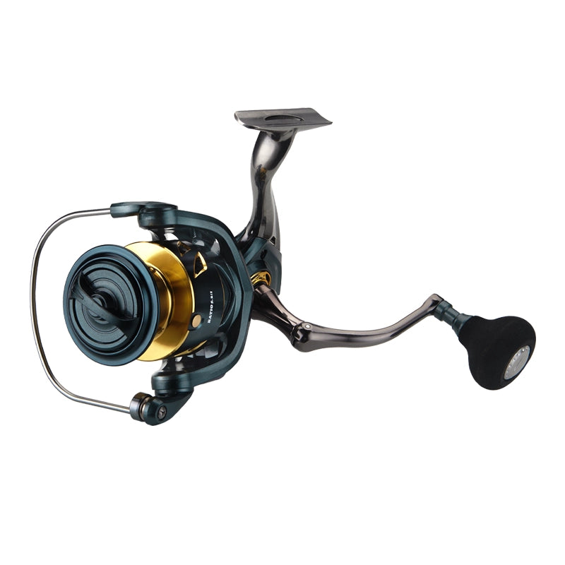 DEUKIO SA Waterproof Spinning Reel featuring a CNC Metal Handle