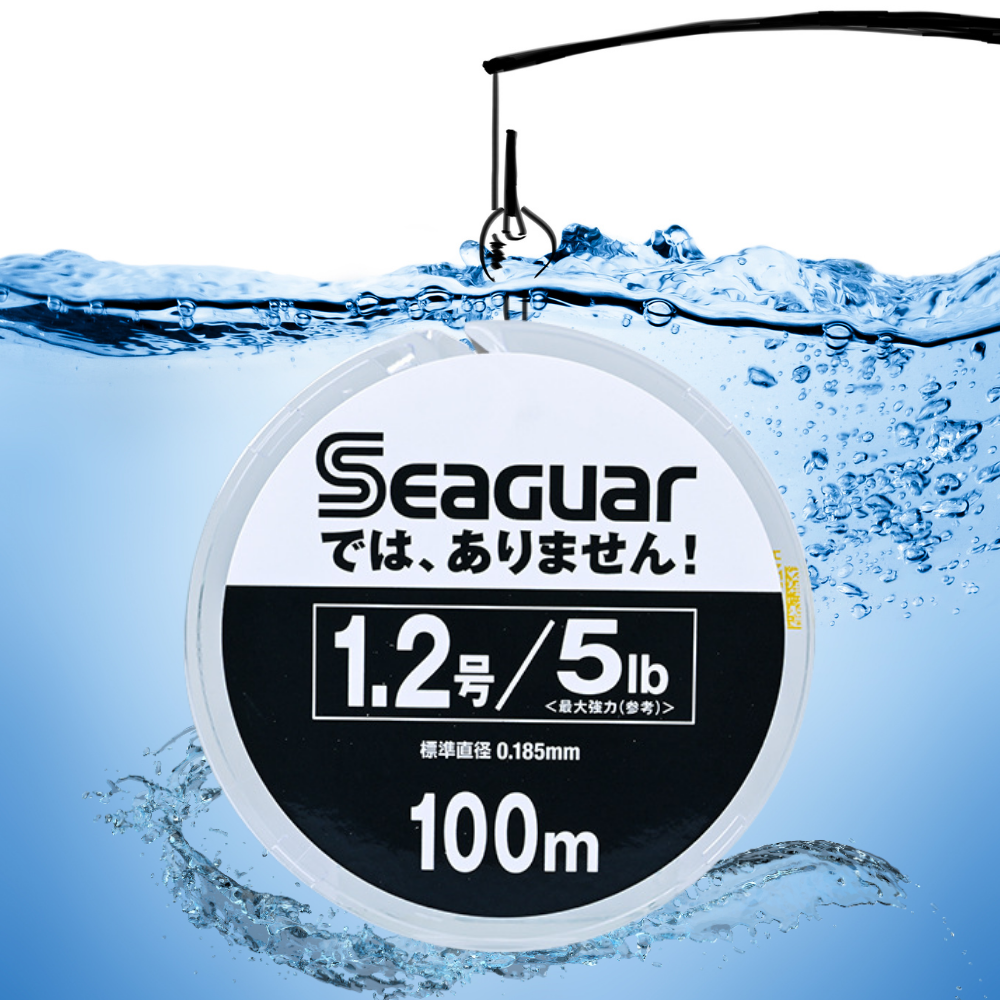 Ligne de pêche au fluorocarbone SEAQUAR du Japon, 100 m 