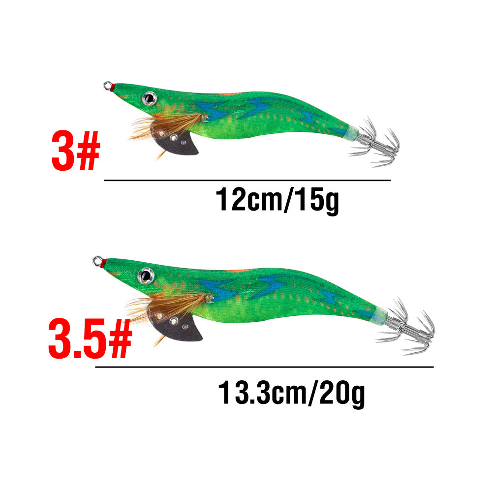 INTENSA ATOLL Ensemble de 10 leurres spéciaux phosphorescents pour crevettes, calmars et seiches 