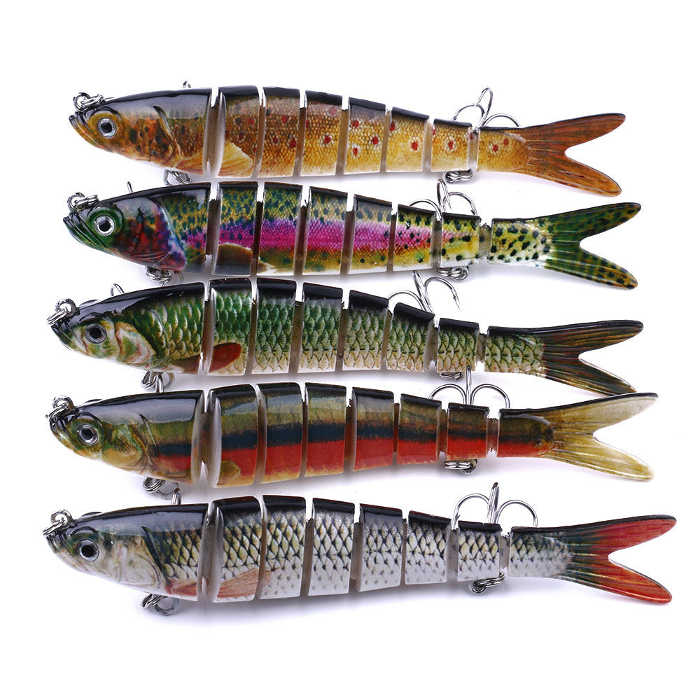 Leurre de pêche multi-sections HENG JIA - PACK DE 3 PIÈCES 13,7 CM 