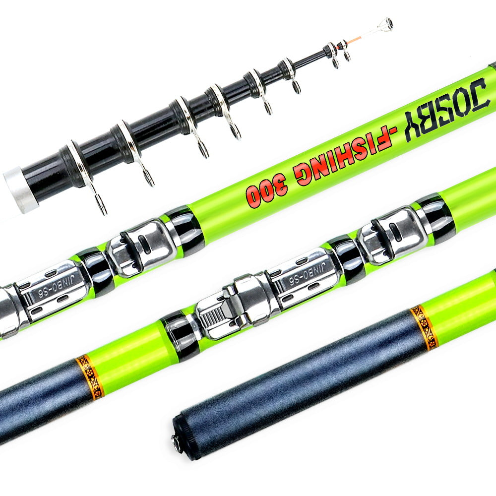 Canne à pêche et moulinet à lancer ultra-légers et portables en fibre de carbone JOSBY 