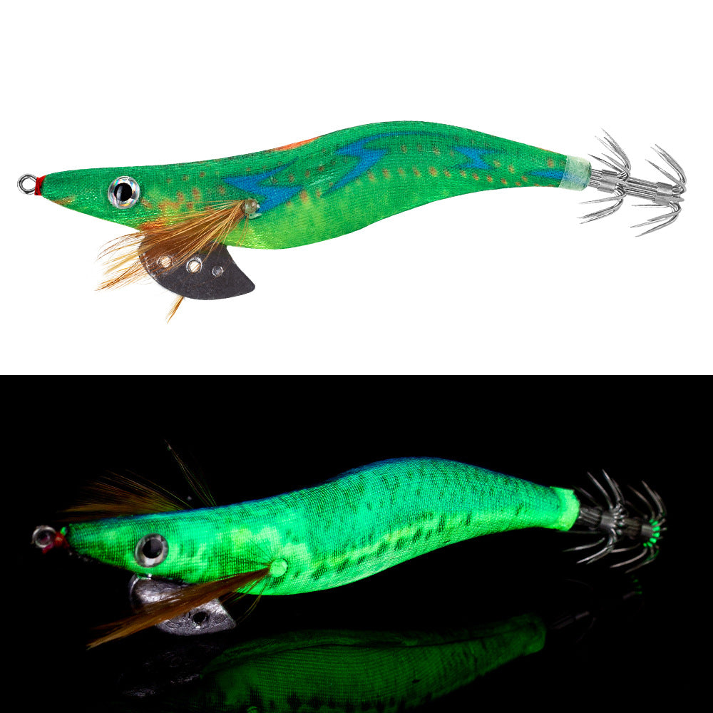 INTENSA ATOLL Ensemble de 10 leurres spéciaux phosphorescents pour crevettes, calmars et seiches 