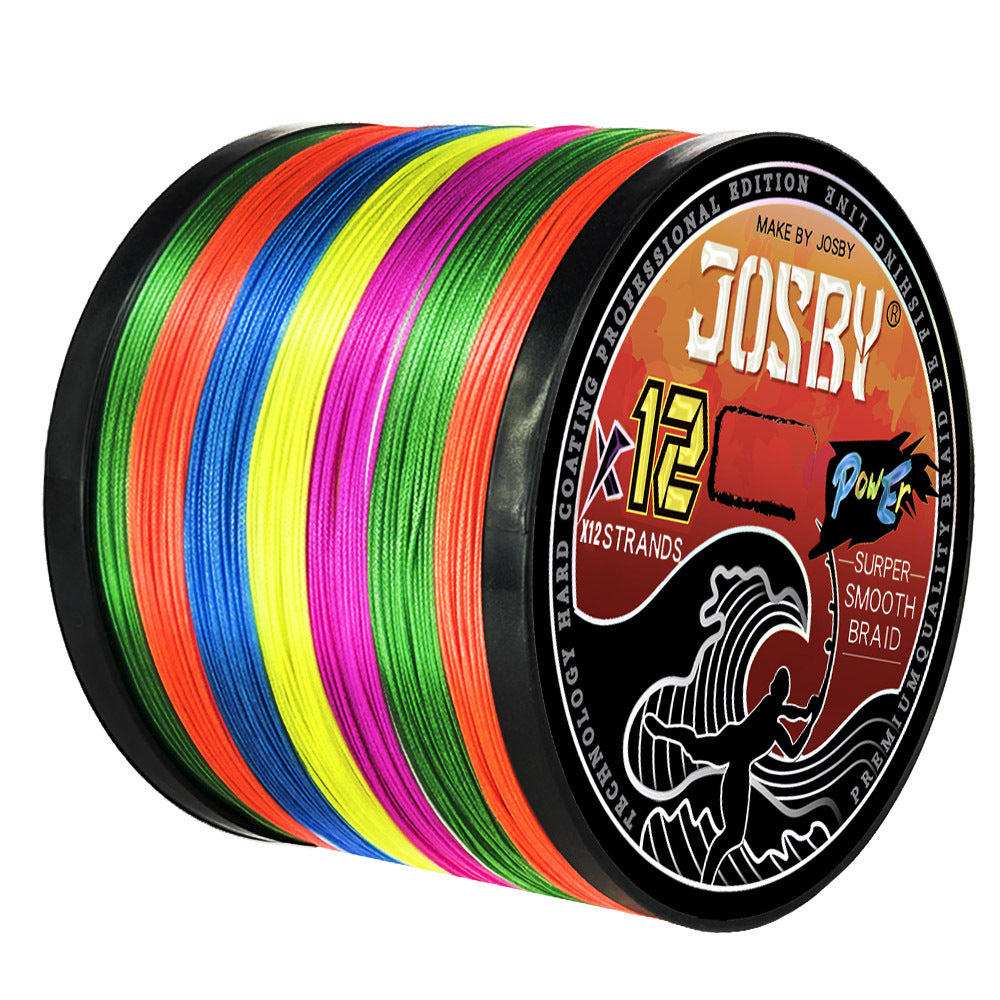 Ligne de pêche tressée PE JOSBY 12 brins